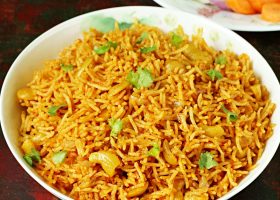 طريقة عمل أرز بالموزاريلا والتوابل الهندية