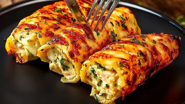 طريقة عمل لفائف البطاطس الحلوة بالجبن الذائب والزعتر