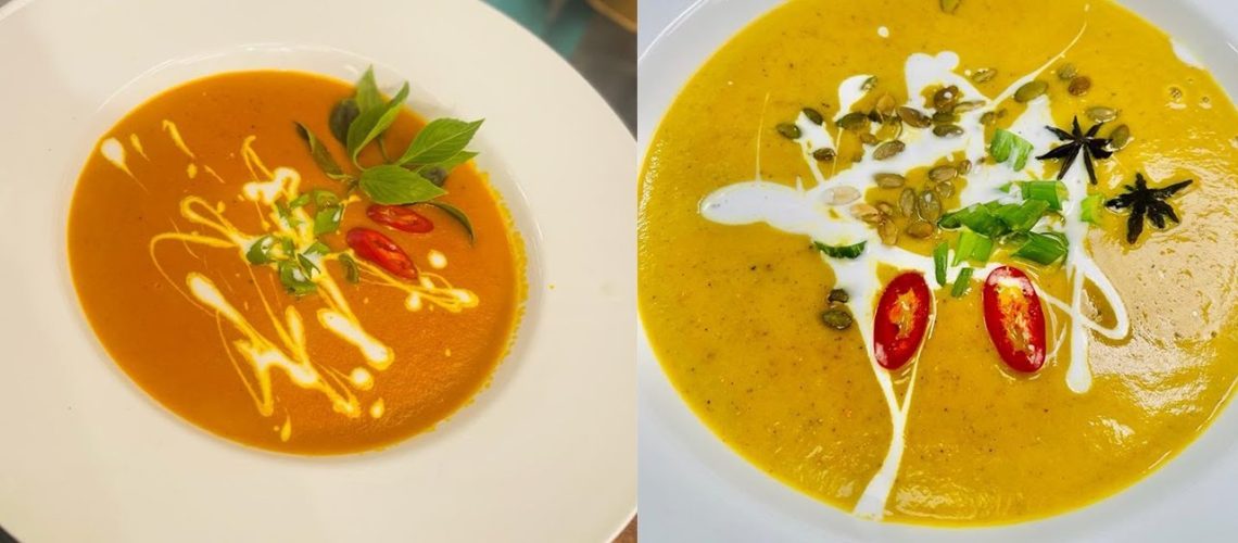 طريقة عمل شوربة القرع بالعسل والزنجبيل مع لمسة قشر برتقال