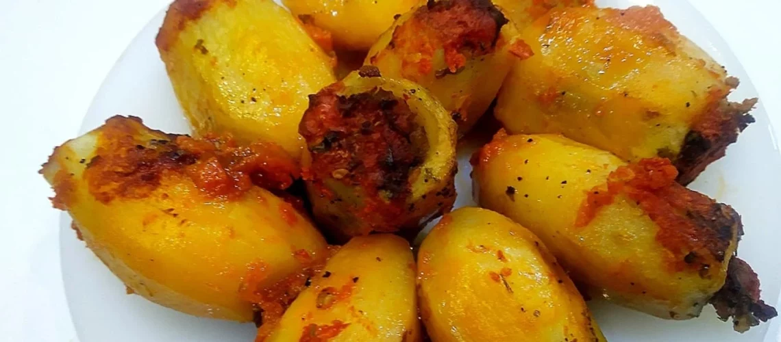 طريقة عمل محشي بطاطس باللحم