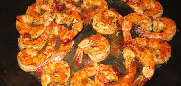 طريقة عمل كباب جمبرى متتبل بالبرتقال والزنجبيل المشوى