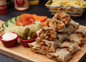 طريقة عمل شاورما النجوم بصوص النعناع الفوار