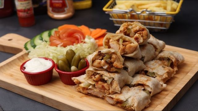 طريقة عمل شاورما النجوم بصوص النعناع الفوار
