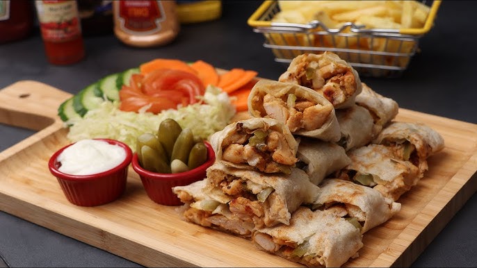 طريقة عمل شاورما النجوم بصوص النعناع الفوار