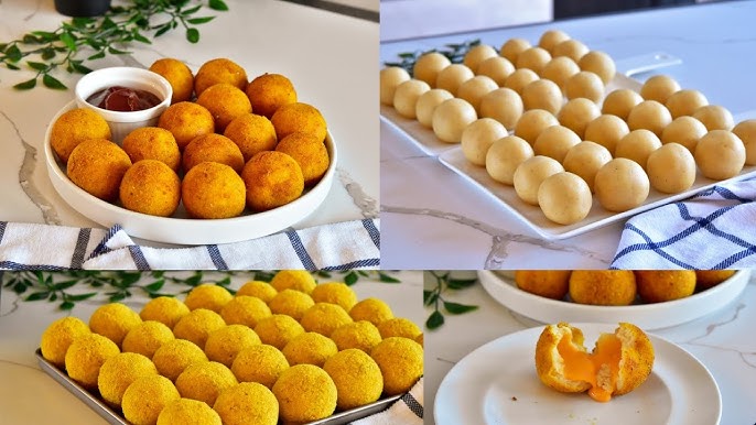 طريقة عمل كرات البطاطا الحلوة بصوص الكراميل المالح