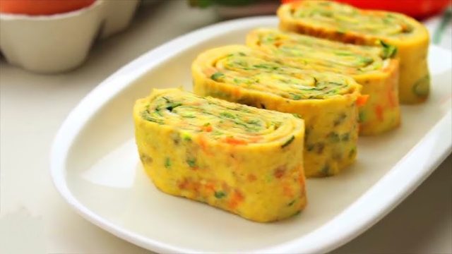 طريقة عمل رقائق البيض المحشية للفطور