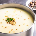 طريقة عمل شوربة السحاب الرمادى بالكريمة المدخنة