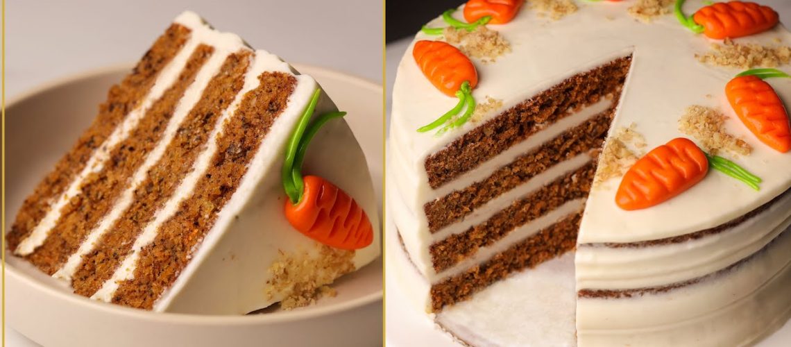 طريقة عمل كيك الجزر الشتوى بصوص الزعتر والعسل