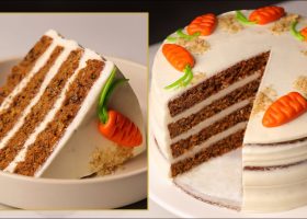 طريقة عمل كيك الجزر الشتوى بصوص الزعتر والعسل