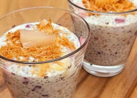 طريقة عمل بودينج بذور الشيا بالفواكة