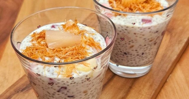 طريقة عمل بودينج بذور الشيا بالفواكة