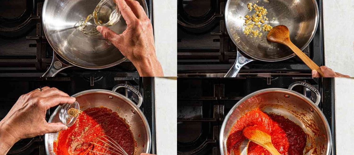 طريقة عمل صلصة الكشري بالسكر والثوم