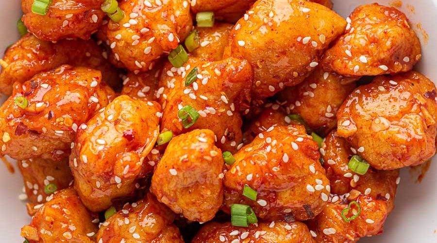 طريقة عمل دجاج مقلي بالصوص الحار الكوري