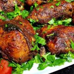 طريقة عمل دجاج بصوص الرمان والعسل مع بطاطا مشوية