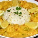 طريقة عمل رز بالكارى والكريمة والدجاج المشوى