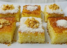 طريقة عمل كيك الشاي بالسميد