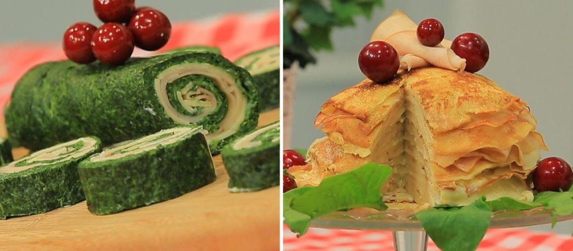 طريقة عمل كريب السبانخ والجبن