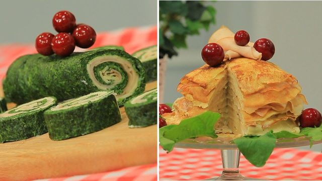 طريقة عمل كريب السبانخ والجبن