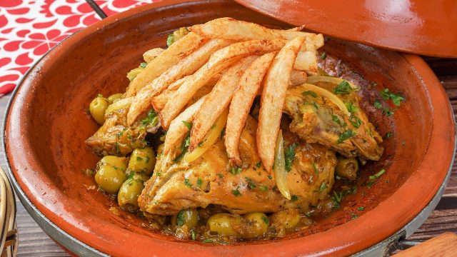 طريقة عمل طاجن الليل الهادىء بالزعتر الازرق