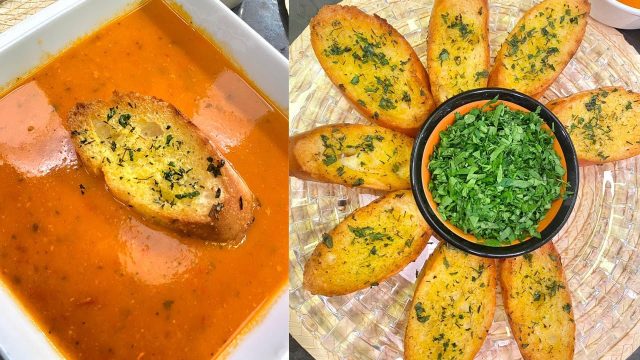 طريقة عمل شوربة الطحينة الساخنة بالثوم والليمون