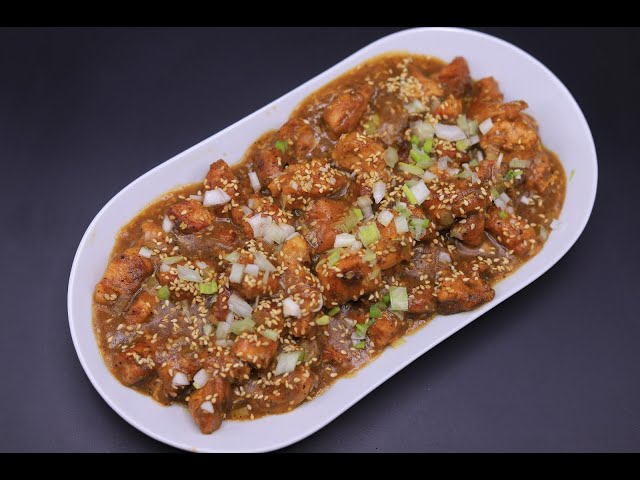 طريقة عمل دجاج النيزك بصوص البرتقال المتفحم