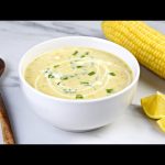 طريقة عمل شوربة الذرة الصفراء بالكريمة و الريحان