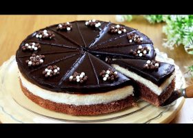 طريقة عمل كيكة الشوكولاتة الساخنة بجوز الهند المحمص