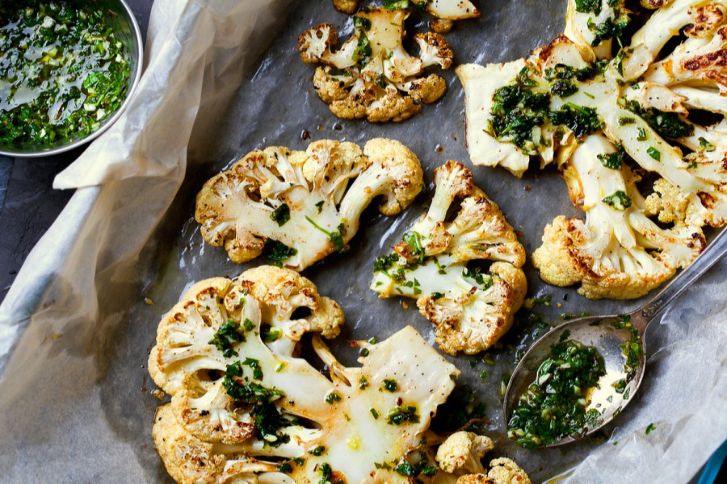 طريقة عمل قرنبيط مشوي بالتتبيلة للرجيم