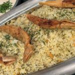 طريقة عمل أرز بالشبت والسمك المشوي وصوص الليمون
