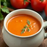 طريقة عمل شوربة الطماطم المشوية بالقرنفل