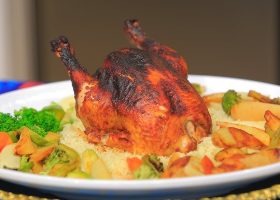 طريقة عمل فراخ مشوية بتتبيلة القهوة والكاكاو