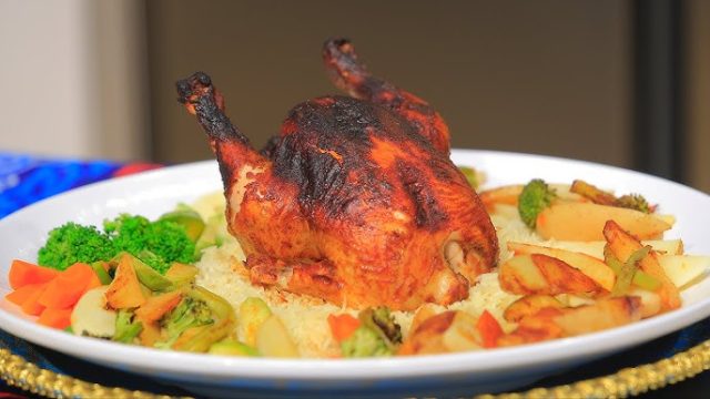 طريقة عمل فراخ مشوية بتتبيلة القهوة والكاكاو