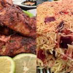 طريقة عمل أرز بالبنجر والبرتقال مع دجاج مشوى