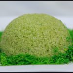 طريقة عمل ارز اخضر بالكزبره والليمون مع كرات الدجاج المحمرة