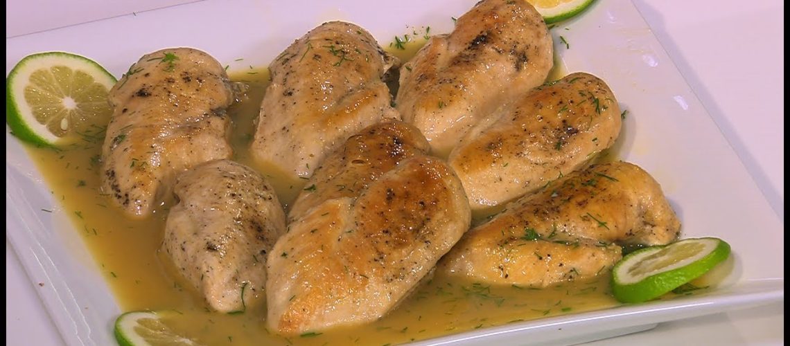 طريقة عمل صدور دجاج مشوية مع صوص الليمون