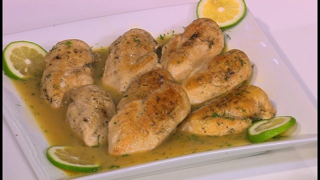طريقة عمل صدور دجاج مشوية مع صوص الليمون