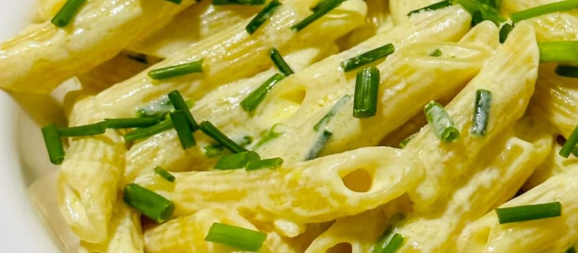 طريقة عمل باستا صوص الزبادى والليمون والفلفل المدخن