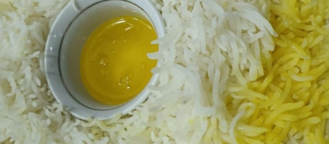 طريقة عمل أرز أبيض بصوص الزبدة المحروقة والمريمية