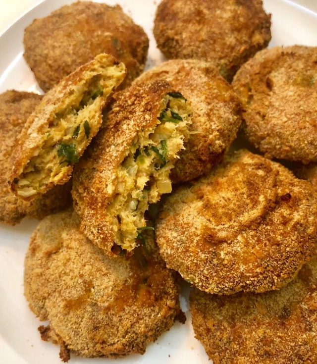 كفتة سمك بصوص الزبادى والنعناع