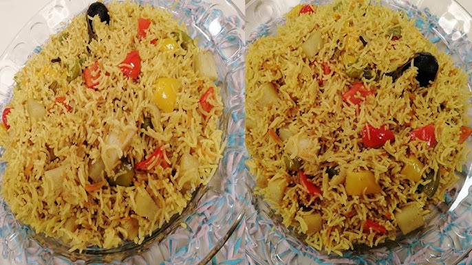 طريقة عمل أرز بالكركديه والفلفل الوردي