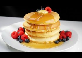 طريقة عمل بان كيك الشوفان الخفيف