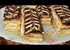 طريقة عمل ميلفاي رمضان بالكريمة والتمر المكرمل