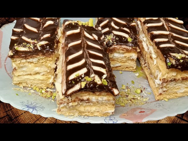 طريقة عمل ميلفاي رمضان بالكريمة والتمر المكرمل