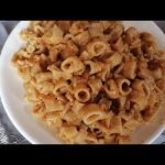 طريقة عمل مكرونة بصوص الفول السودانى والليمون