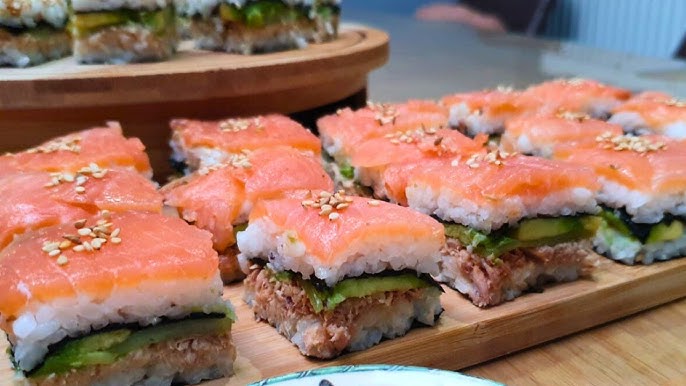 طريقة عمل سوشى محشى فتة شاورما بصوص زبادى مدخن