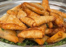 طريقة عمل سمبوسك بحشوة بطاطس مهروسة وكبدة اسكندرانى