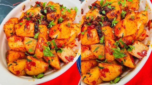 طريقة عمل البطاطس الحارة على الطريقة الإسبانية