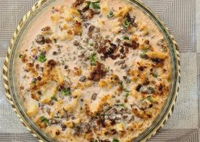 طريقة عمل صينية قرنبيط بصوص الطحينة والليمون