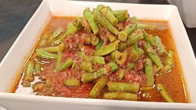 طريقة عمل طاجن الفاصوليا الخضراء بالزبدة