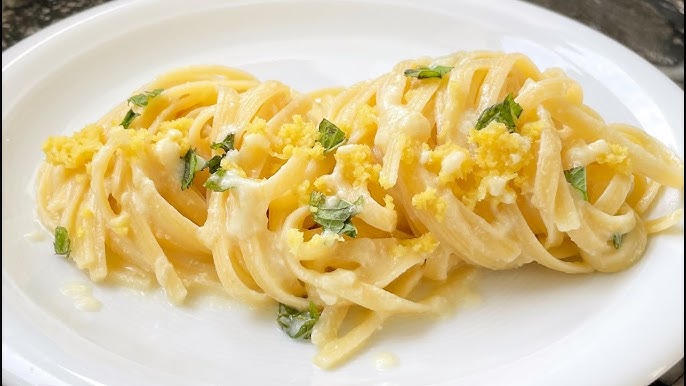 طريقة عمل مكرونة بالليمون والزيتون